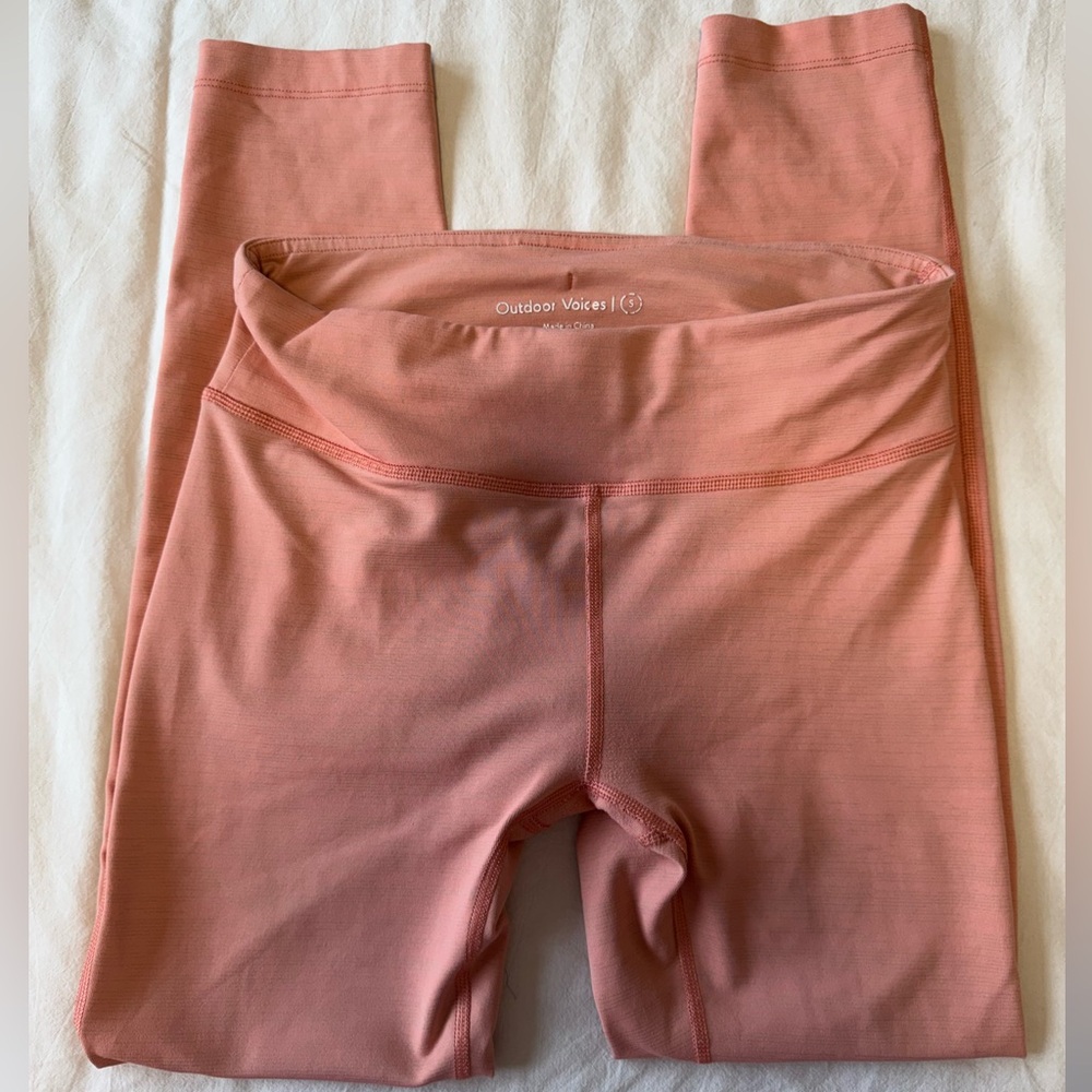 Outdoor Voices TechSweat 7/8 Flex Leggings, Terracotta size S